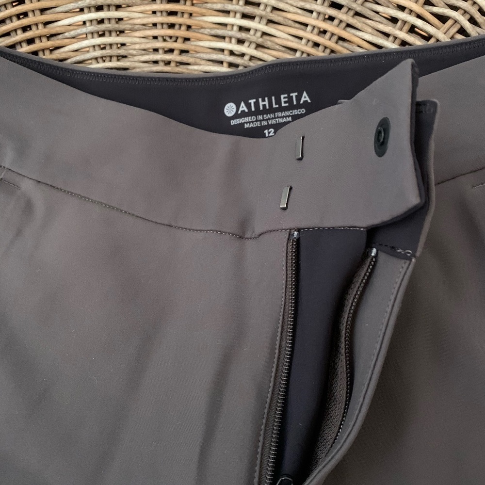 EUC.  Gray Athleta Stellar trouser pants.